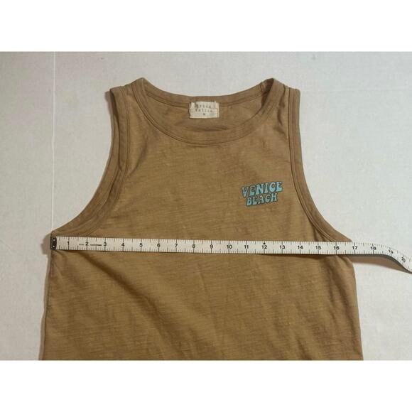 Venice Beach California Cotton Graphic Print Tank Top Womens Medium Beach Surf - Picture 6 of 7
